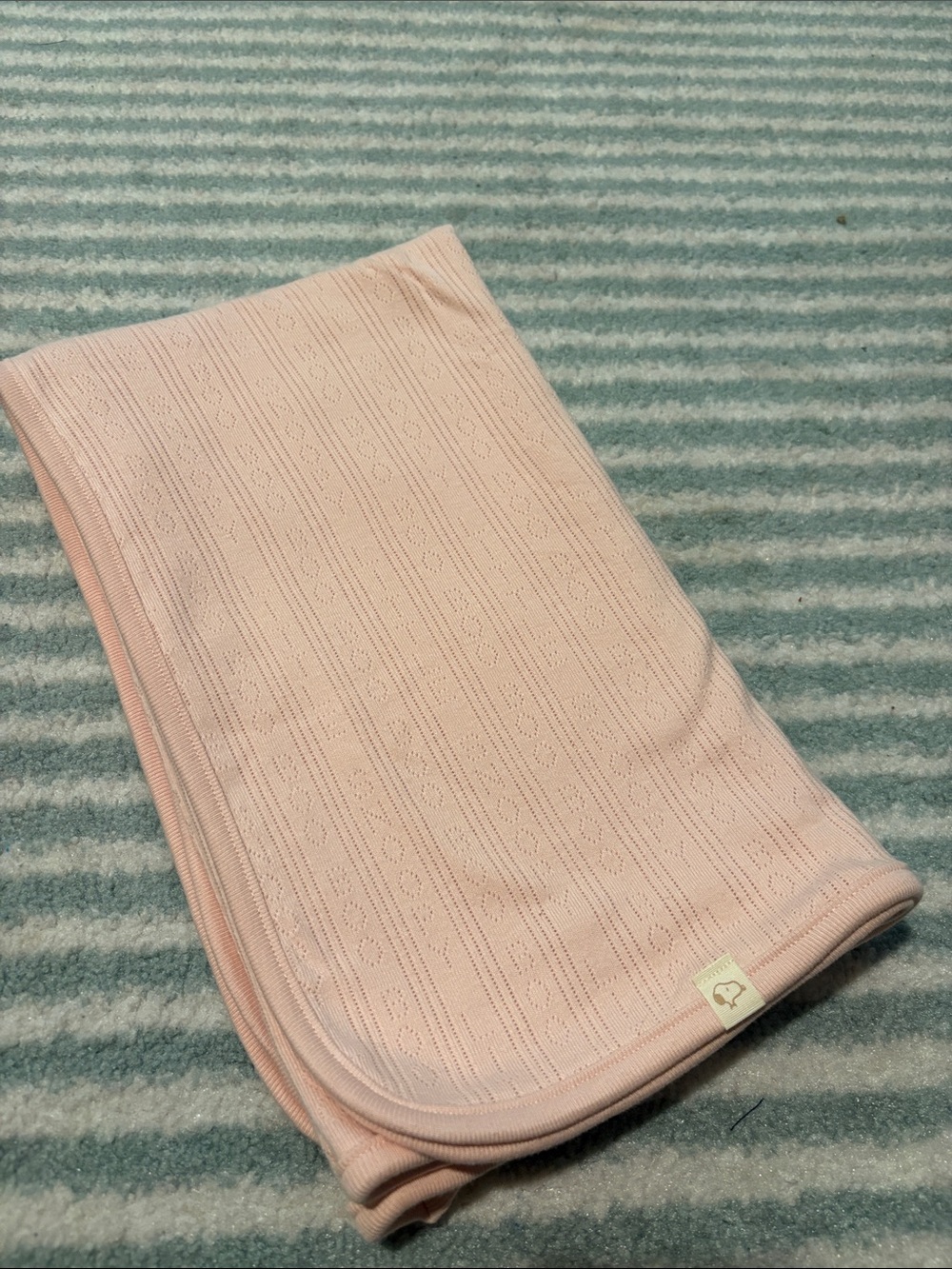 Little Snoopy Fall Soft Pink Knit Baby Blanket - Breathable Swaddle 100% Cotton